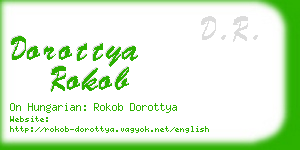 dorottya rokob business card